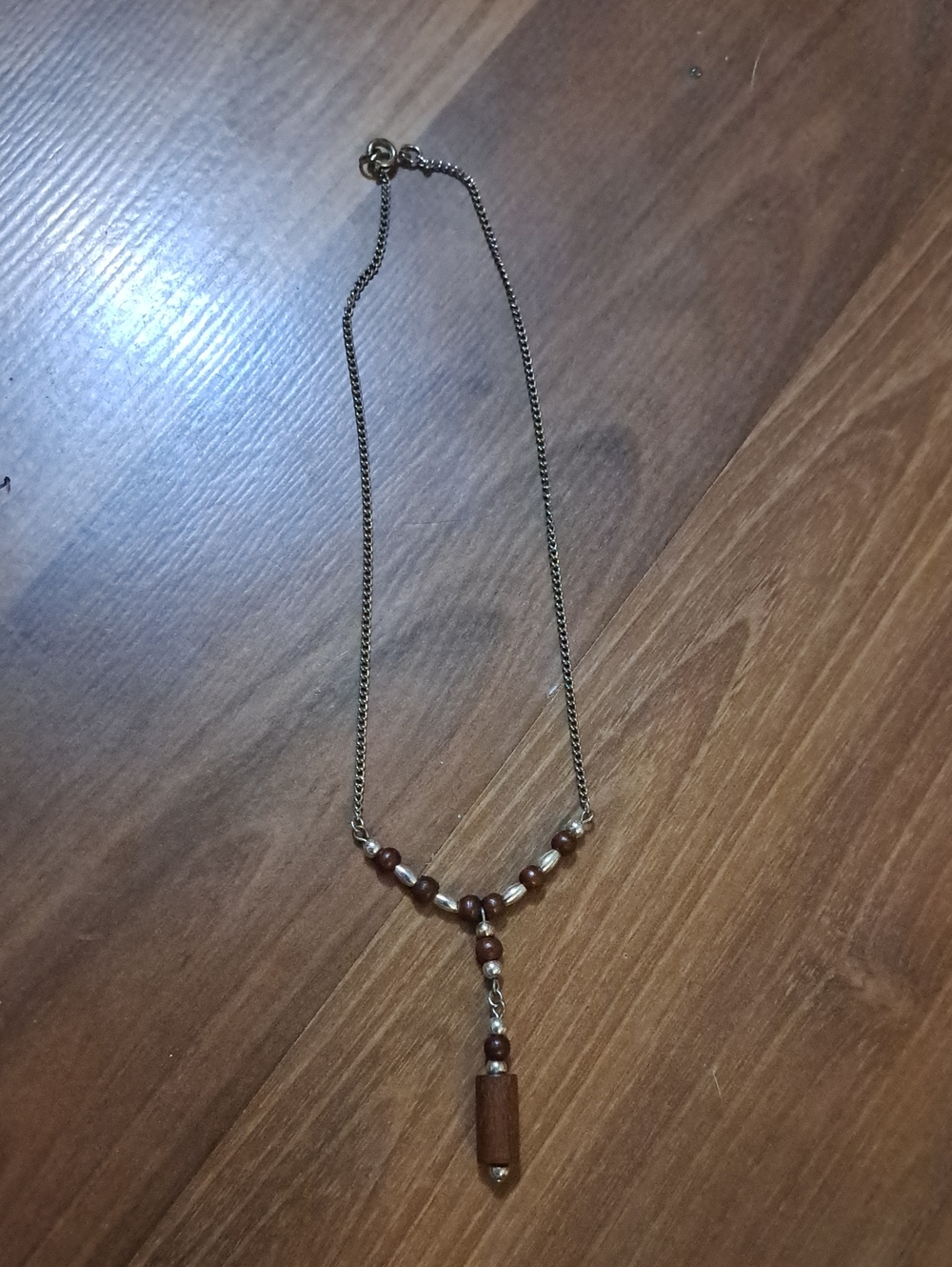 Brown Bead Pendant Necklace - Women Jewelry